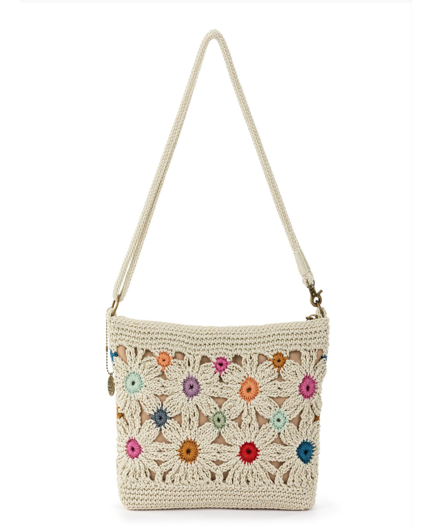 Женская сумка The Sak Lumi Crochet Convertible Crossbody, цвет: Натуральный разноцветный — фото 2