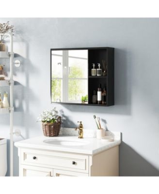 Bathroom Medicine Cabinet with Single Mirror Door