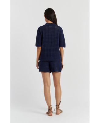 Women's Cotton Crochet Short