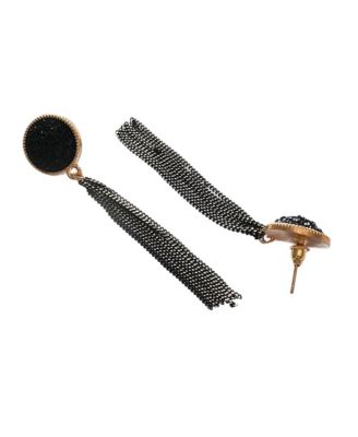 Tassel-Chain Drop Earrings