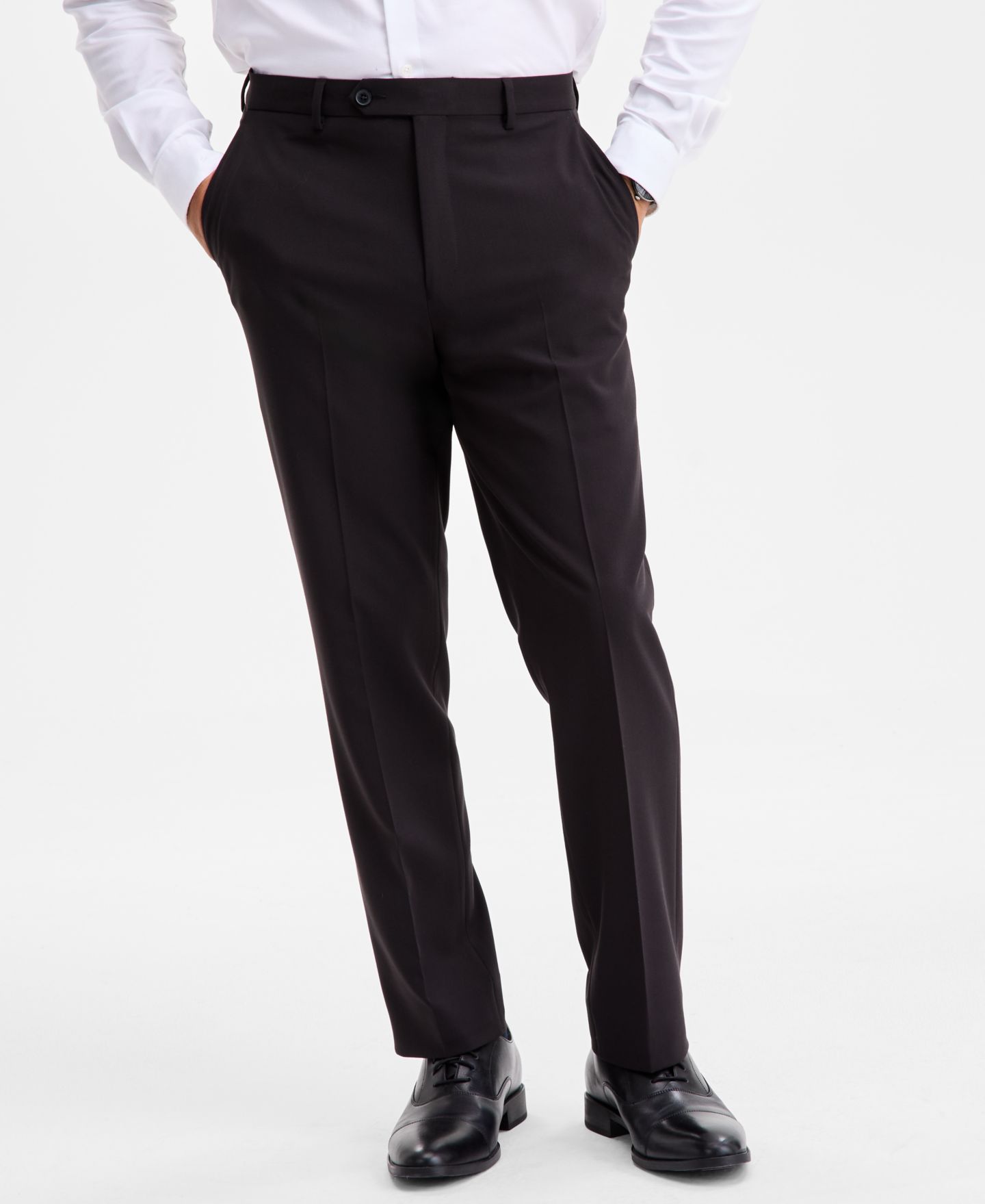Мужские брюки Tallia Classic Fit Suit Separate Pant, цвет: Чёрный — фото 6