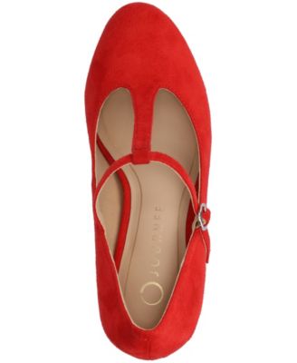 Women's Talani Block Heel T-Strap Pumps 