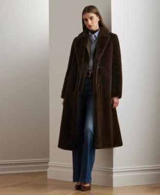 Lauren Ralph Lauren - Women's Faux-Fur Single-Breasted Coat