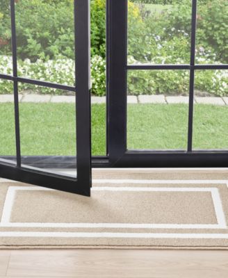 Double Line Border Tufted 2-Pc. Runner Rug Set