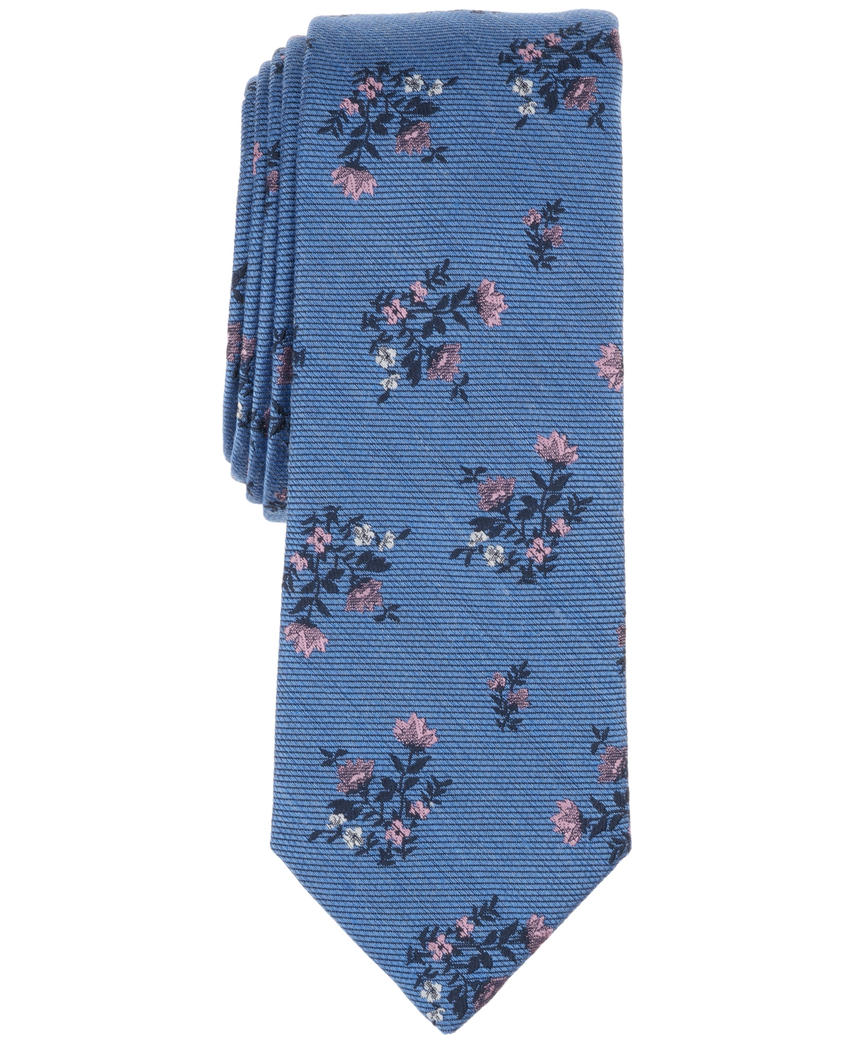 Men's Birchin Floral Tie, Exclusively at Macy's - Blue Pink