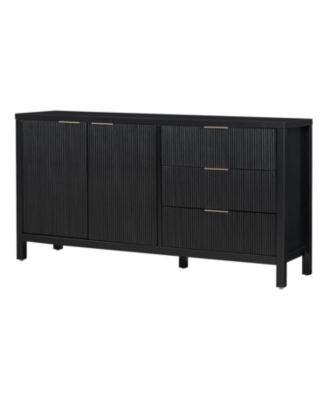 Minimalist Wave Sideboard - Entryway/Living Room Storage