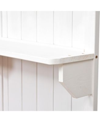 Fir Wood Potting Bench with Hutch