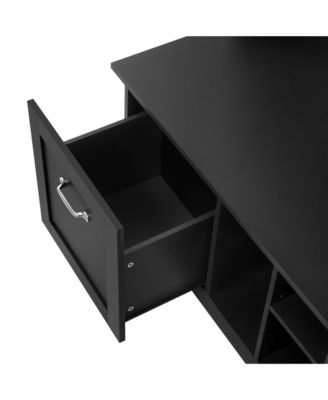 Entryway Hall Tree: Bench, Coat Rack, Drawers & Shelves