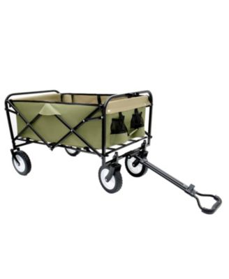 Collapsible Utility Wagon Cart - 360lb Capacity, All-Terrain Wheels