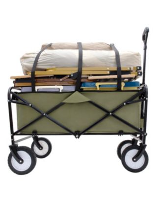 Collapsible Utility Wagon Cart - 360lb Capacity, All-Terrain Wheels