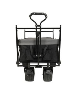 Collapsible Wagon with Canopy & All-Terrain Wheels