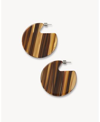 Machete Clare Earrings - Tigers Eye 60$