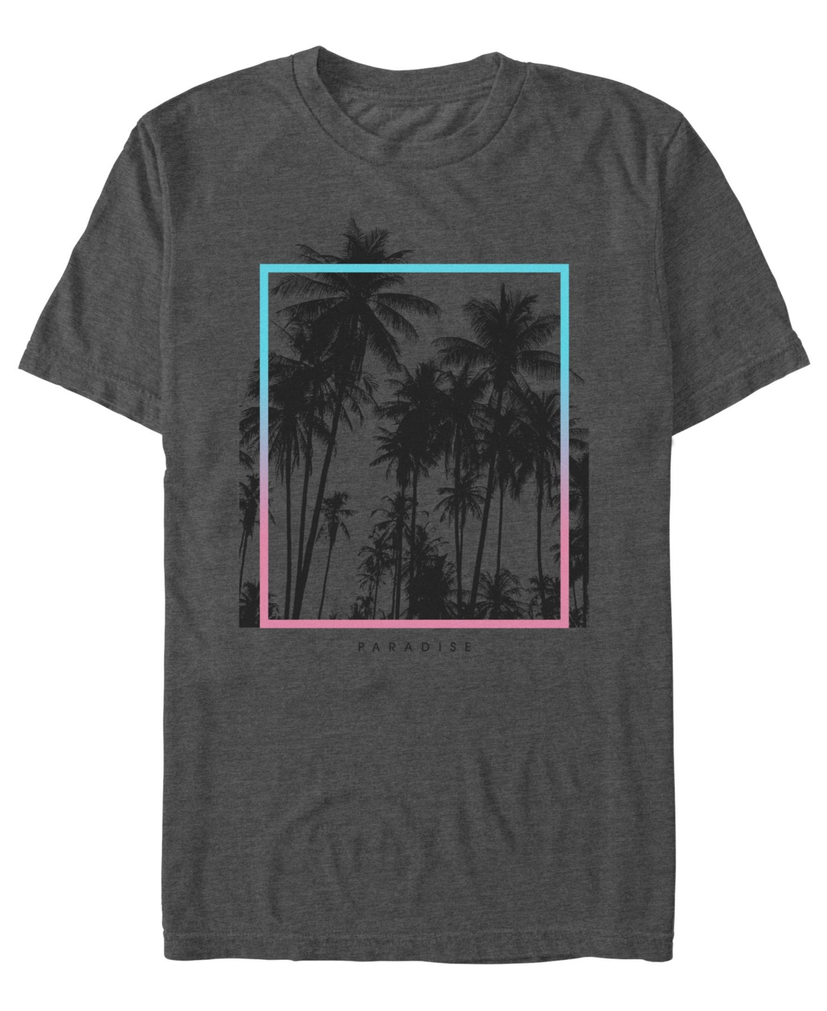 Men's Paradise Palms Short Sleeve T-Shirt - Charcoal heather