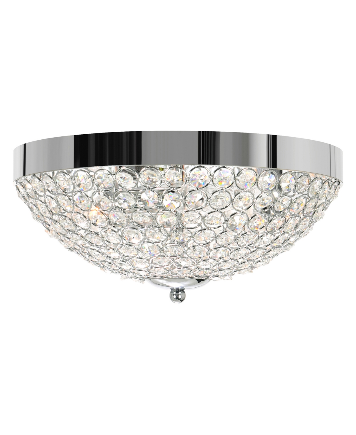 Cwi Lighting 6" Metal Globe 3 Light Bowl Flush Mount