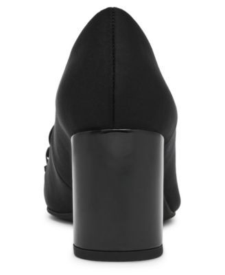 Women's Toni Stretch Block Heel Tailored Pumps