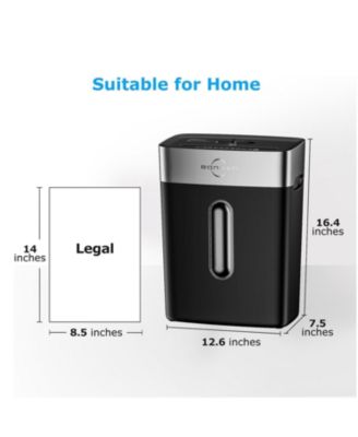 BONSEN Paper Shredder for Home Office, 10-Sheet Cross-Cut Shredder, P-4 High Security Level, Quiet Credit Card Shredder with Jam Proof System, 4 Gallons Bin