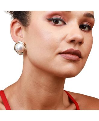 Gold-Plated Stud Earrings