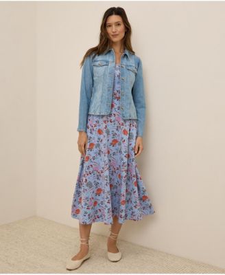 Women's Organic Cotton Fit & Flare Midi Dress - Shorty