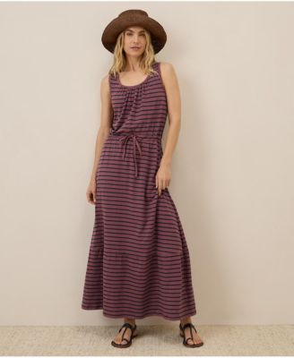 Women's Organic Cotton Relaxed Slub Tank Maxi Dress