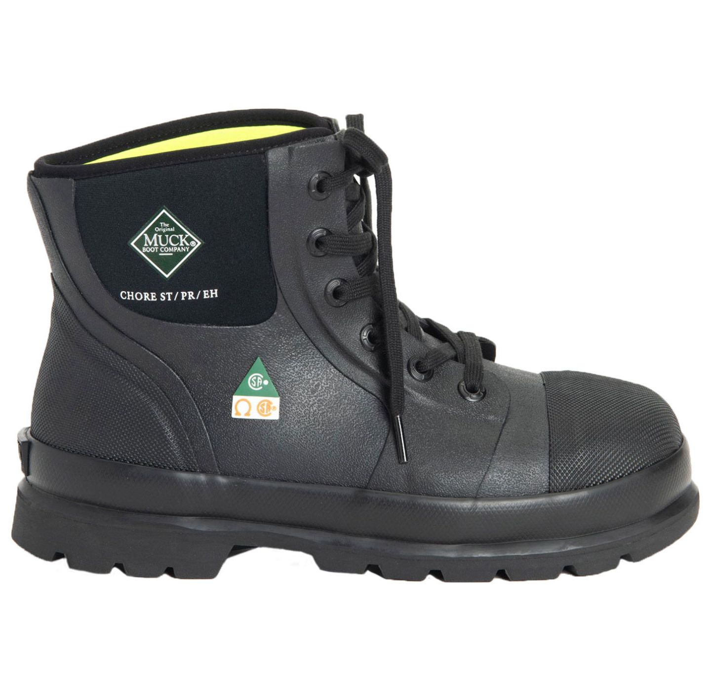 Мужские ботинки MUCK Chore Classic 6" CSA Steel Toe, цвет: Чёрный — фото 1