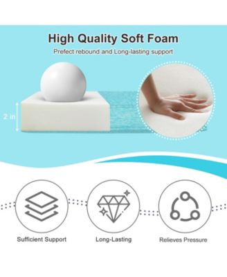 Outdoor Dining Chair Cushions Set of 4, Waterproof Patio Furniture Seat Cushions, Outdoor Chair Pads with Ties, 18 x 19 inch