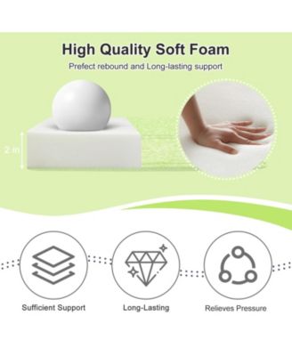 Outdoor Dining Chair Cushions Set of 4, Waterproof Patio Furniture Seat Cushions, Outdoor Chair Pads with Ties, 18 x 19 inch