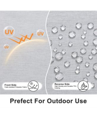 Outdoor Dining Chair Cushions Set of 4, Waterproof Patio Furniture Seat Cushions, Outdoor Chair Pads with Ties, 18 x 19 inch