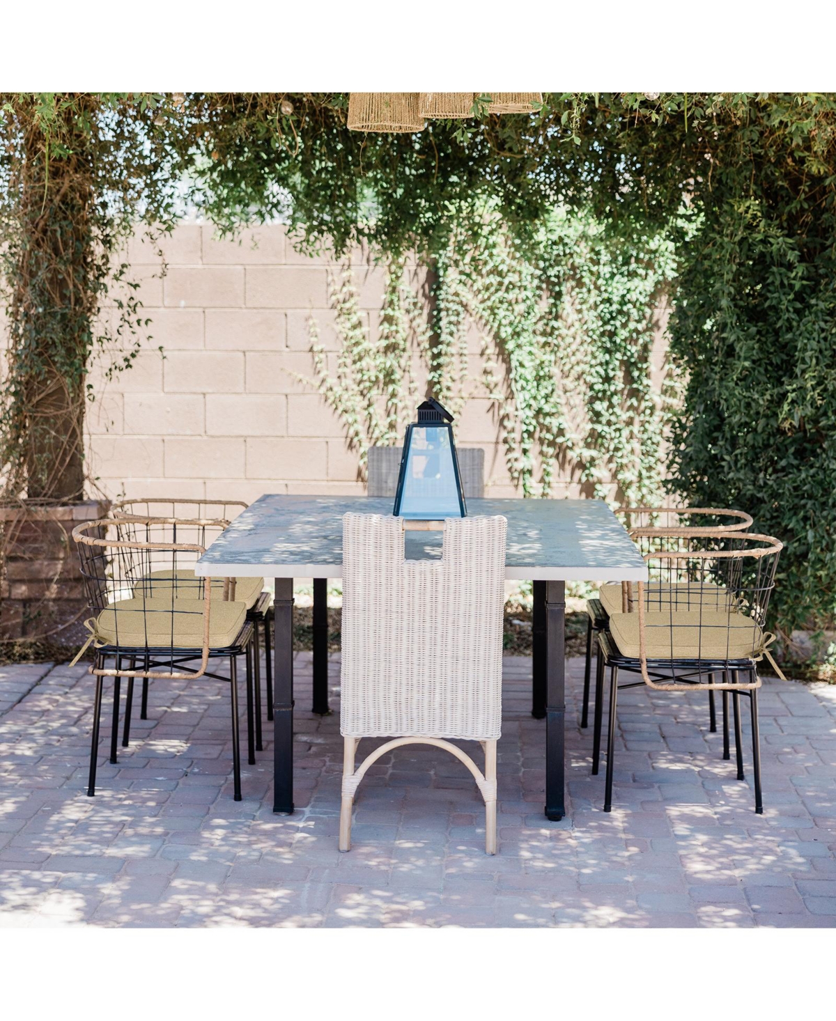 Aoodor Outdoor Dining Chair Cushions Set of 2, Waterproof Patio Furniture Seat Cushions, Pads with Ties, 18 x 19 inch