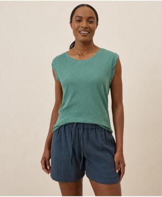 Women's Organic Cotton Featherweight Slub Muscle Tee
