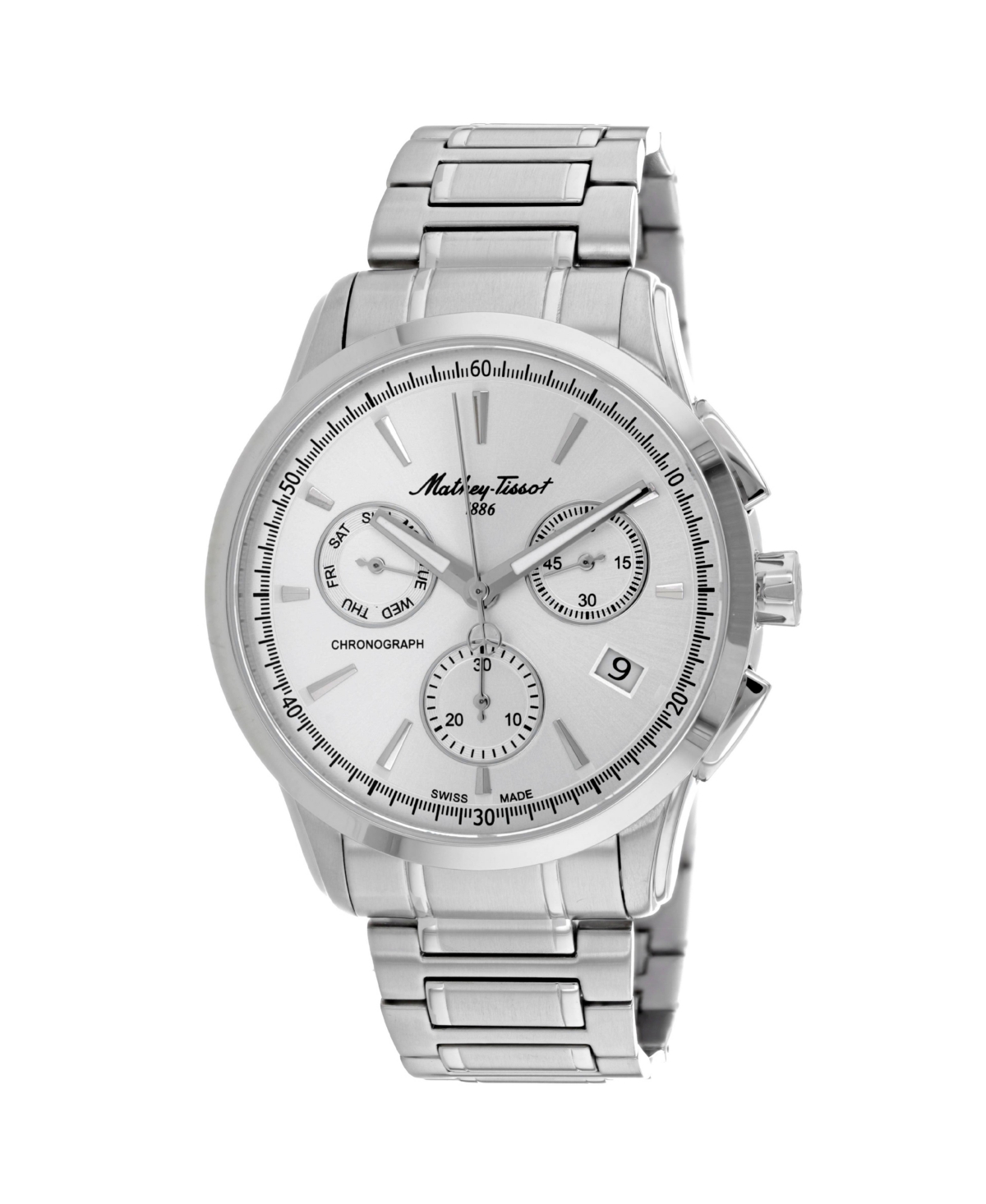 Men's Lancelot Silver Dial Watch - H198CHAS - Silver