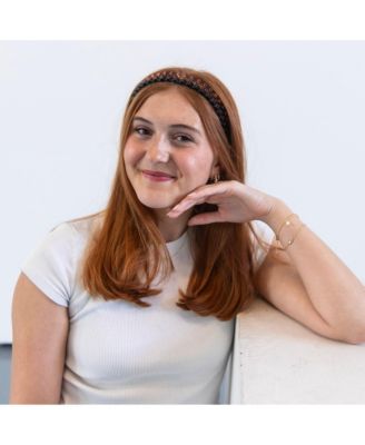 Thin Wavy Headband Set - Black + Clear