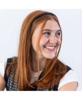 Thin Solid Headband - Black