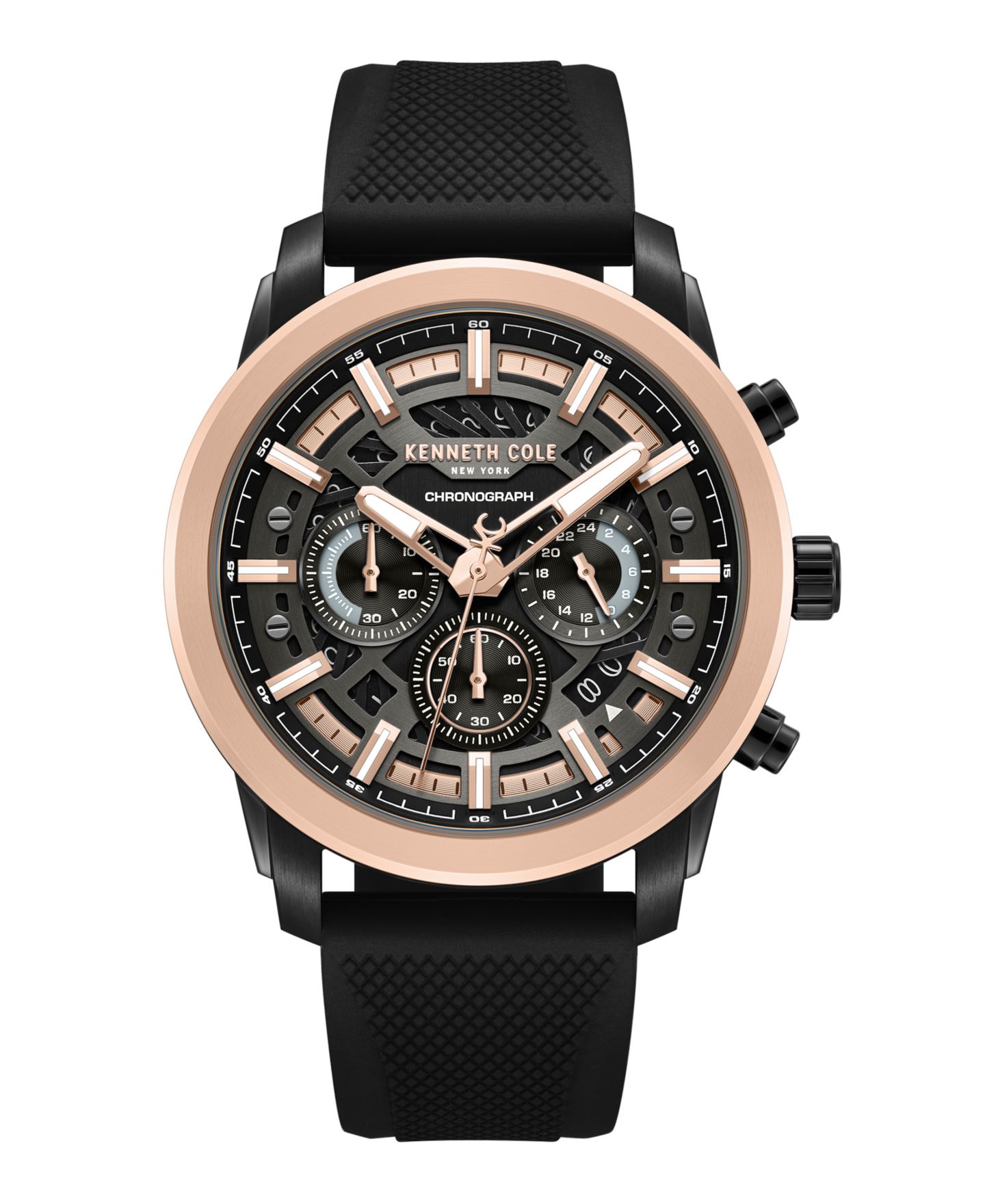 Мужские часы Kenneth Cole New York Chronograph Watch, 44mm — фото 1