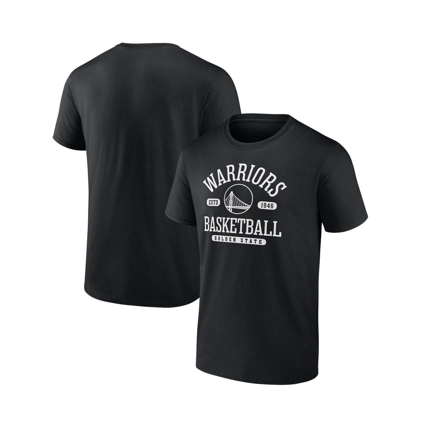 Мужская футболка Fanatics Mto Label Black Golden State Warriors Danger Zone — фото 1