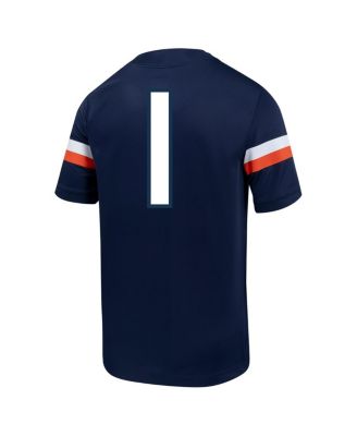 Men's 1 Navy Virginia Cavaliers Untouchable Football Jersey
