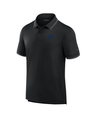 Men's Black Tampa Bay Lightning Front Office Pique&nbsp;Polo Shirt