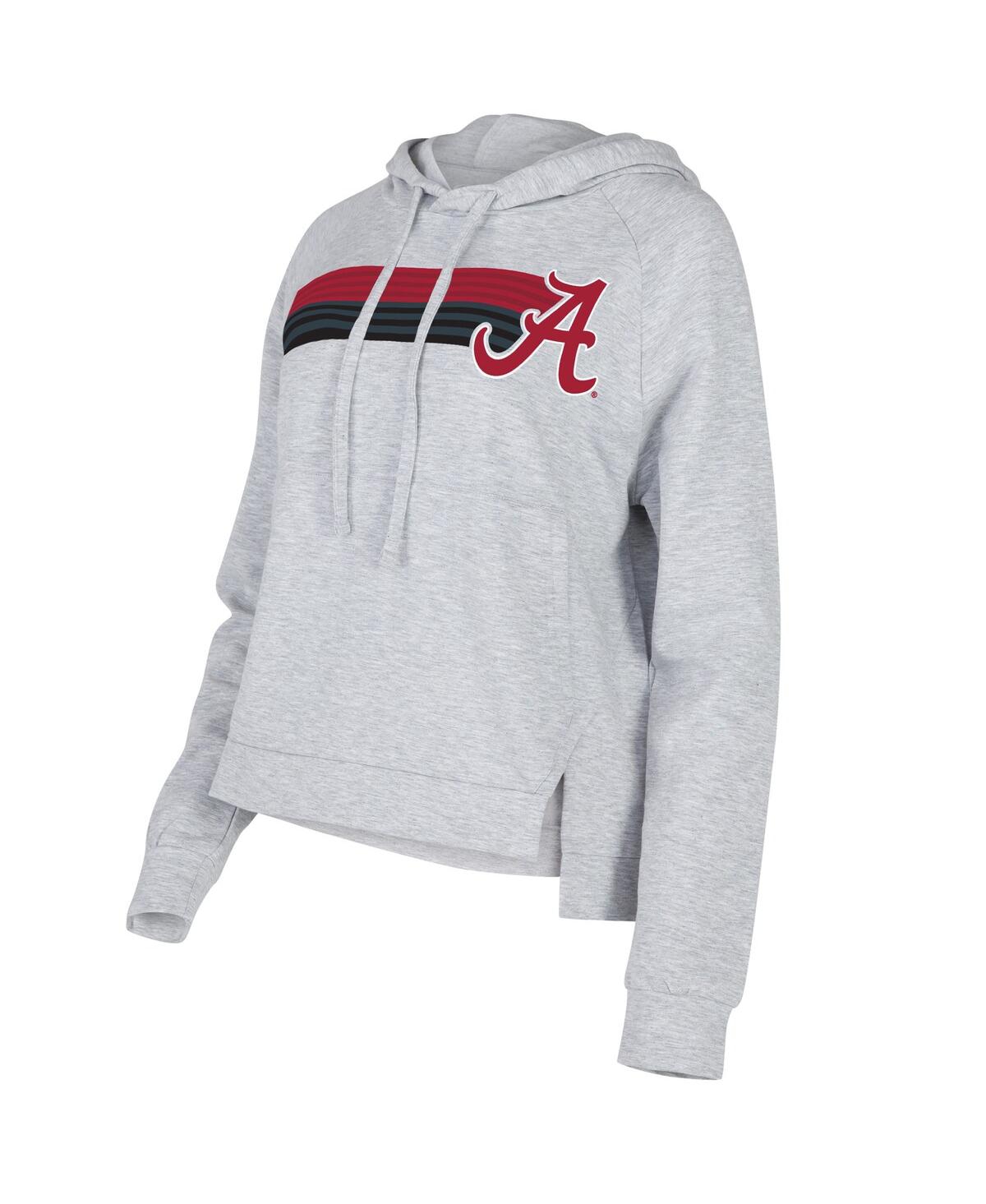 Women's Gray Alabama Crimson Tide CedarÂ Tri-Blend Raglan Pullover Hoodie - Gray