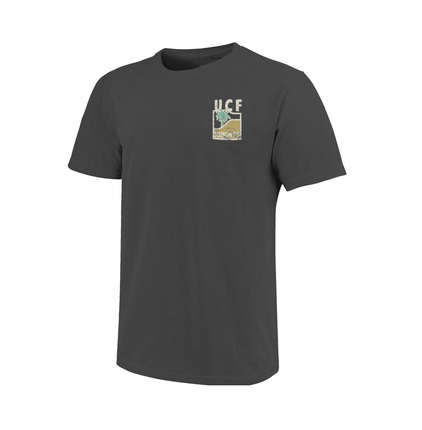Мужская футболка Image One Graphite UCF Knights Comfort Colors Minimal Vista Distressed Graphics — фото 2