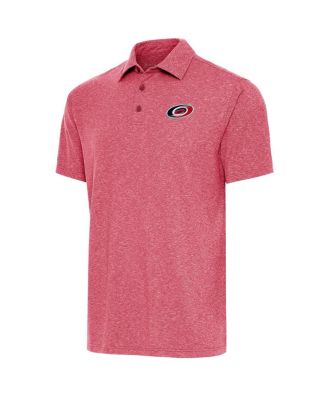 Antigua - Men's Heather Red Carolina Hurricanes Par Polo