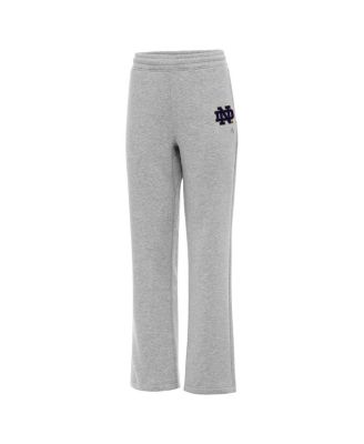 Antigua - Women's Heather Gray Notre Dame Fighting Irish Victory Sweatpants