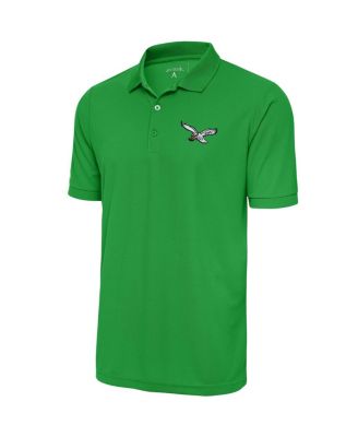 Antigua - Men's Kelly Green Philadelphia Eagles Throwback Logo Tribute Polo