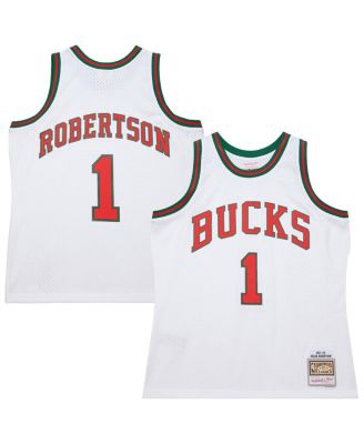 Mitchell & Ness - Men's Oscar Robertson White Milwaukee Bucks 1971-72 Swingman Jersey