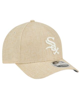 Men's Beige Chicago White Sox Cotton Weave M-Crown A-Frame 9FORTY Adjustable Hat