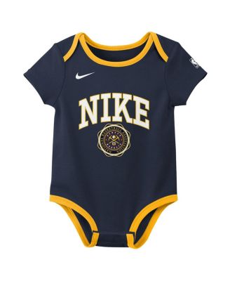 Newborn Navy/Black&nbsp;Denver Nuggets Just Do It 2-Pack Bodysuit Set