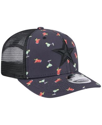 Men's Navy/Black Dallas Cowboys Adventure Drinks Pattern 9SEVENTY Stretch-Snap Hat