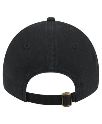 Women's Black Miami Marlins Preppy Team 9TWENTY Adjustable Hat