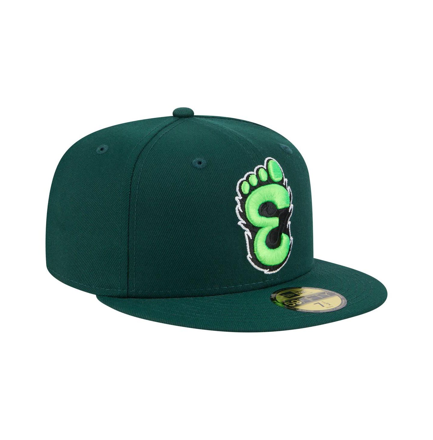Мужская кепка New Era Green Eugene Emeralds Authentic Collection 59FIFTY Fitted Hat — фото 3