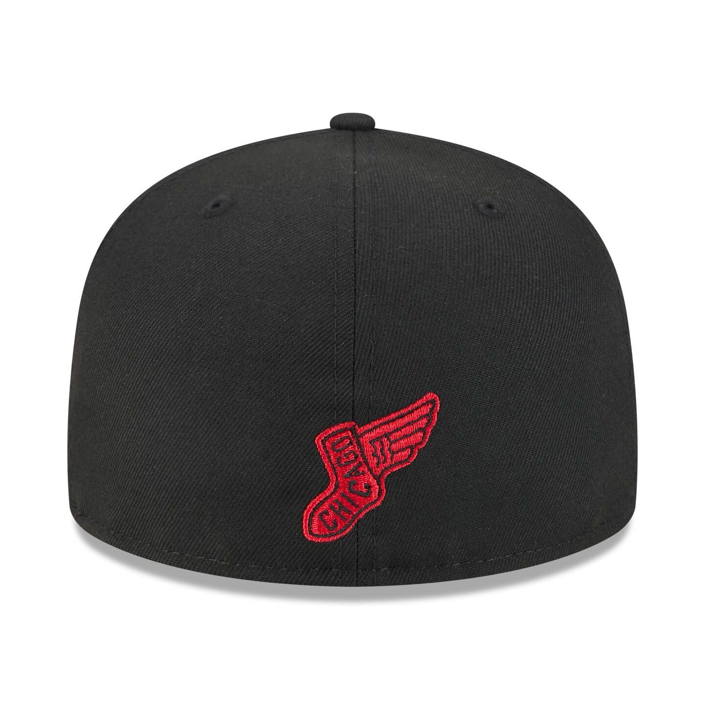 Мужские головные уборы New Era Black Chicago White Sox 2025 City Connect Fan Pack 59FIFTY Fitted Hat — фото 4
