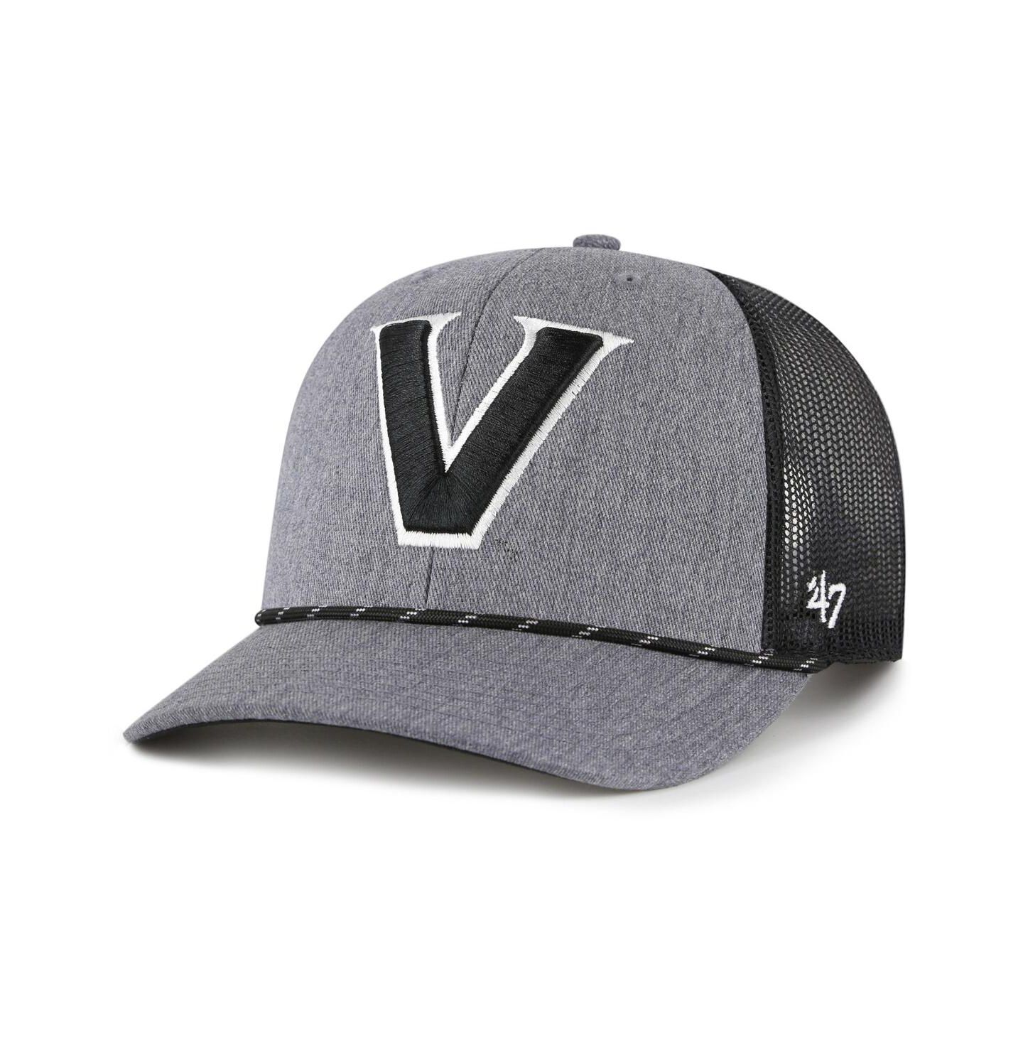 Мужская кепка '47 Brand Gray Vanderbilt Commodores Carbon Rope Adjustable Hat — фото 1