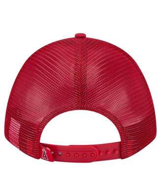 Men's Red Los Angeles Angels Minimalist 9FORTY A-Frame Adjustable Hat